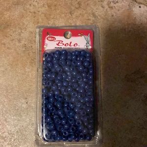 500 PCs Bolo Hair beads Navy nwt